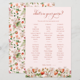 Papier Jeu de Baby Shower sur le thème des Baies