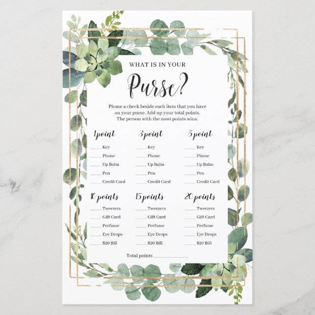 Papier Jeu de bébé rustique succulent qu'est-ce qu'il y a (Devant)