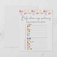 jeu de bébé shower avec des émoticônes de fleurs s