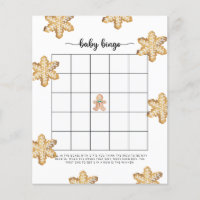 Jeu de bingo Baby shower Gingerbread Baby