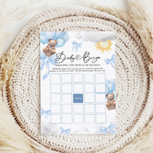 Papier Jeu de bingo Baby Shower, Jeu de bingo bébé ours