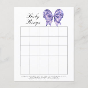 Papier Jeu de bingo Baby shower pois à l'arc