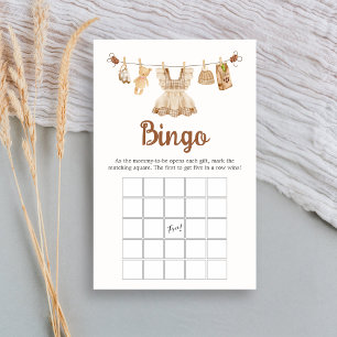 Papier Jeu de bingo Baby Shower pour la préparation de ca