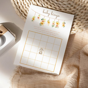 Papier Jeu de Bingo Bébé - Baby shower lapin de Pâques