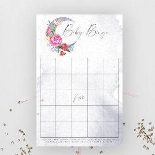 Papier Jeu de bingo bébé sur la lune