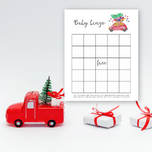 Papier Jeu de bingo de Baby shower d'hiver