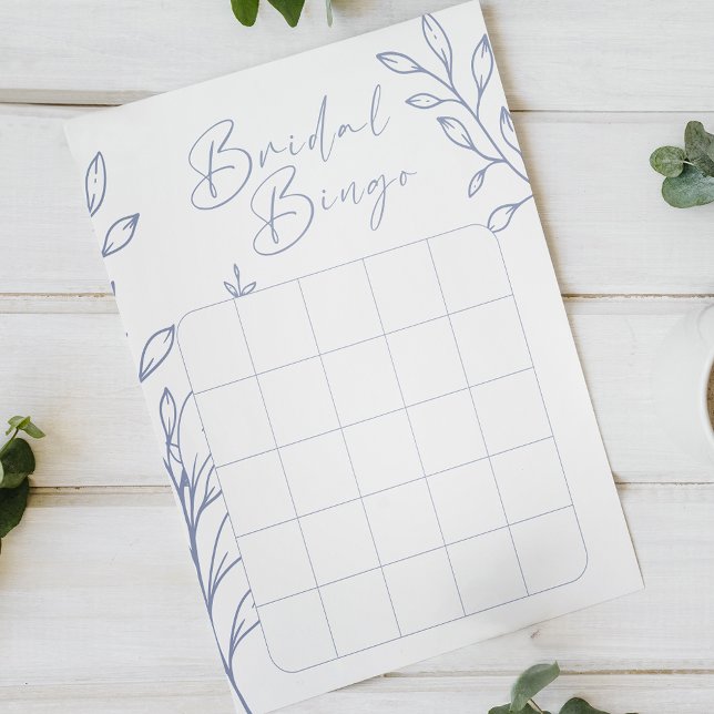 Papier Jeu de Bingo de Fête des mariées de fleurs de péri (Créateur téléchargé)