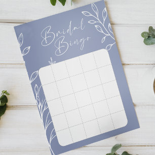 Papier Jeu de Bingo de Fête des mariées de fleurs de péri