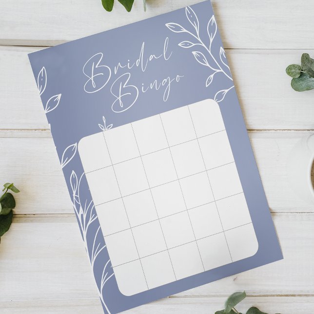 Papier Jeu de Bingo de Fête des mariées de fleurs de péri (Créateur téléchargé)