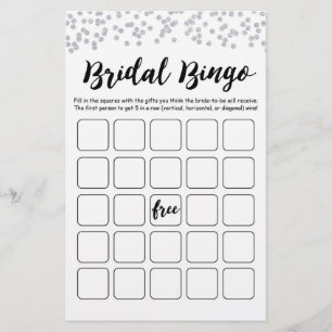 Papier Jeu de Bingo de Mariage pour Enterrement de Vie de