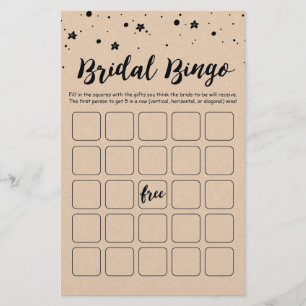 Papier Jeu de Bingo de Mariage pour Enterrement de Vie de