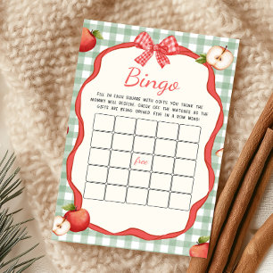 Papier Jeu de bingo Gingham Apple of Our Eye