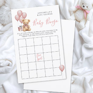 Papier Jeu de Bingo pour Baby Shower Ourson