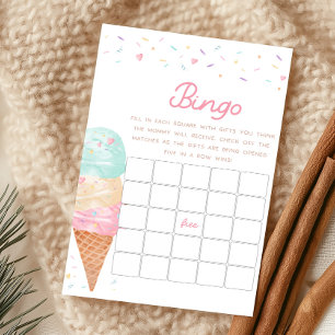 Papier Jeu de Bingo pour Baby Shower sur le thème de la G