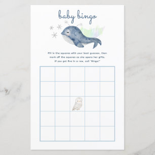 Papier Jeu de Bingo pour bébé d'hiver - Baby shower de ba