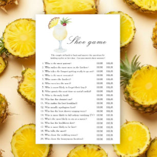 Papier Jeu de chaussures de mariage Cocktail Pina Colada
