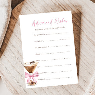 Papier Jeu de conseils de douche Martini Espresso Ruban R