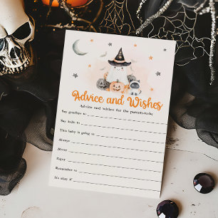 Papier Jeu de conseils et de vœux Halloween Little Boo Or