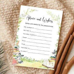 Papier Jeu de conseils et de vœux pour la douche de nouve