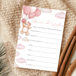 Papier Jeu de conseils et vœux pour la douche de bébé Our