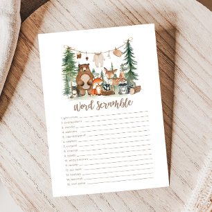 Papier Jeu de désordre de mots pour Baby Shower sur les A