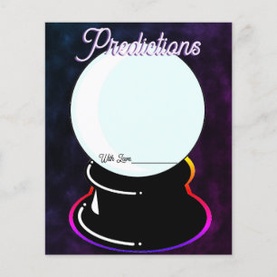 Papier Jeu de dessin de prédiction de boule de cristal
