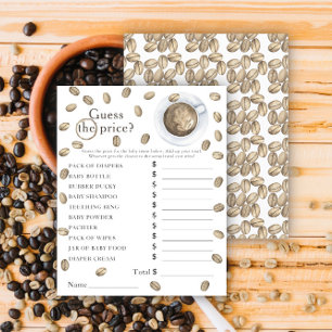 Papier Jeu de devinette de prix pour Baby Shower autour d