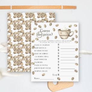 Papier Jeu de devinette de prix pour Baby Shower autour d