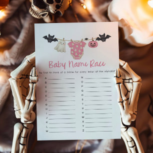 Papier Jeu de devinette du nom de bébé Pink Little Boo su