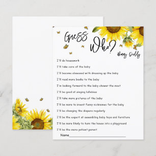 Papier Jeu de devinette Fleurs de soleil et papillons à l