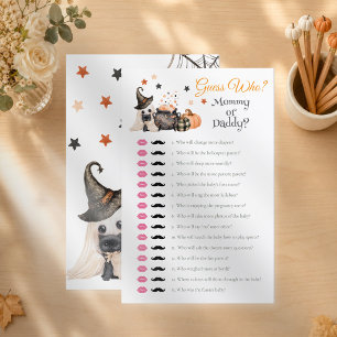 Papier Jeu de devinette Maman ou Papa pour Halloween