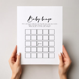 Papier Jeu de douche Bingo Bingo moderne élégant
