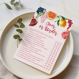 Papier Jeu de douche de mariée sur ou sous le marché