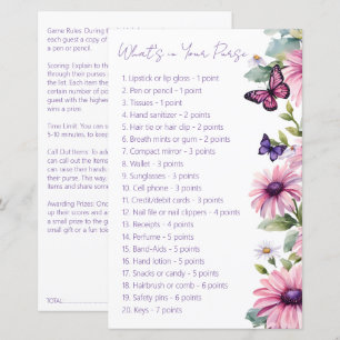 Papier Jeu de douche de nuptiale papillon qu'est-ce qu'il