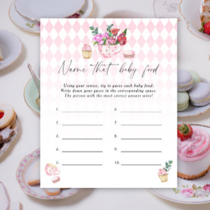 Papier Jeu de douche pour bébé - Thé party