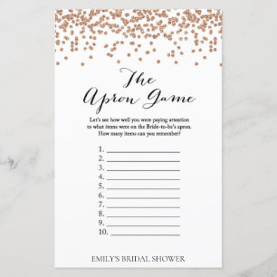 Papier Jeu de douche rose Gold Brida - Jeu Apron