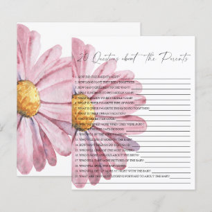 Papier Jeu de fête Daisy   20 questions sur les parents