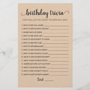 Papier Jeu de fête d'anniversaire modifiable avec anecdot