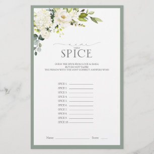 Papier Jeu de Fête des mariées blanc gris vert