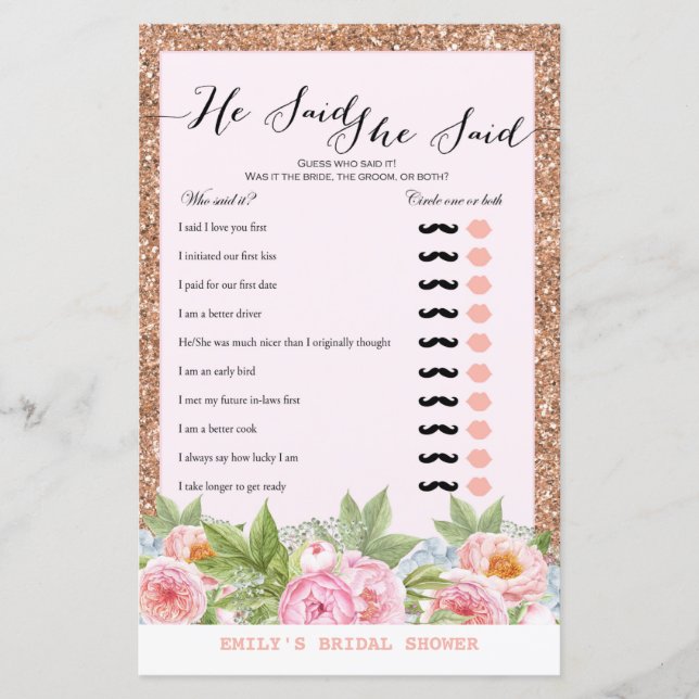 Papier Jeu de Fête des mariées de Flamant rose rose Gold  (Devant)