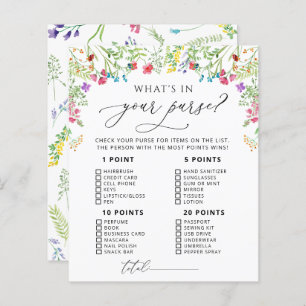 Papier Jeu de Fête des mariées Fleur sauvage aquarelle