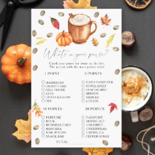 Papier Jeu de la citrouille latte qu'est-ce qu'il y a dan
