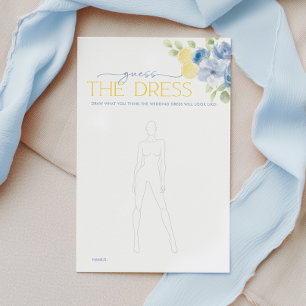 Papier Jeu de la douche de mariée Devinez la robe Le coup
