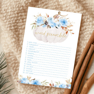 Papier Jeu de lettres mélées pour Baby Shower sur le thèm
