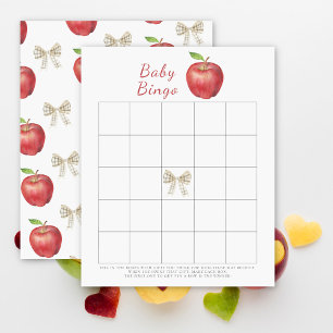 Papier Jeu de loto Bébé Pomme à l'aquarelle