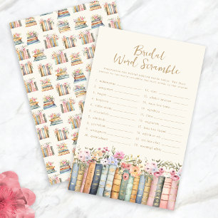 Papier Jeu de Mariage avec Mots Embrouillés