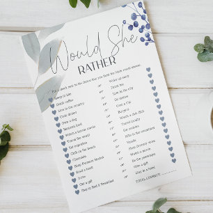 Papier Jeu de mariage : Plutôt des fleurs bleu poussiéreu