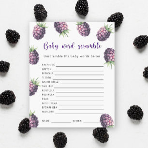 Papier Jeu de mots mêlés Blackberry - Bébé