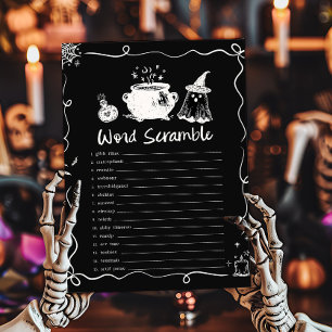 Papier Jeu de mots mêlés Halloween Baby is Brewing