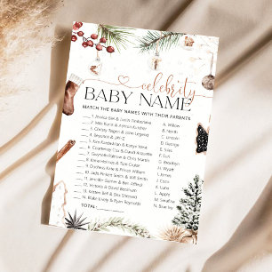 Papier Jeu de Noms de Bébés de Célébrités Coquets